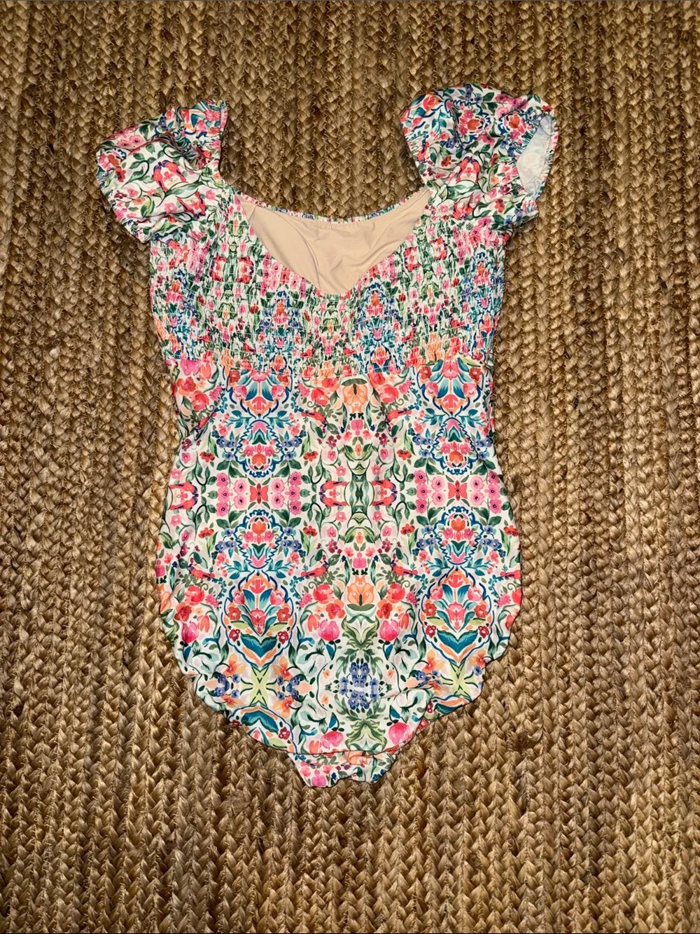 Hermoza Pink Floral One-Piece Swimsuit